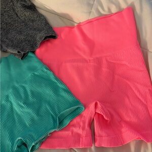 4 pack women’s high waisted biker shorts